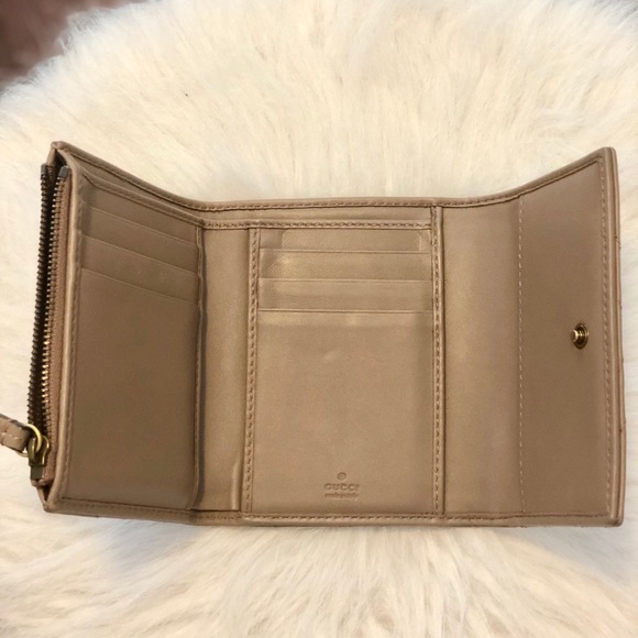 Gucci GG Marmont matelassé wallet in dusty pink - Picture 4 of 8